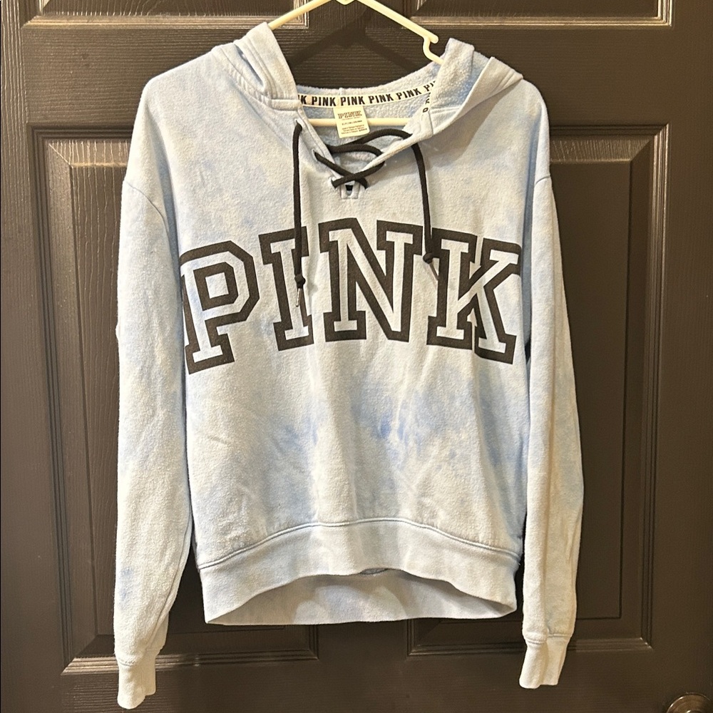 PINK Victoria's Secret Light Blue Sweatshirt